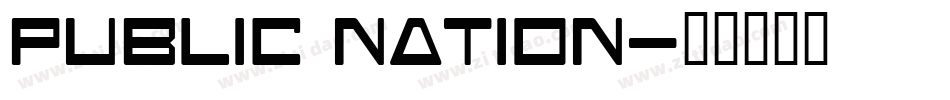 Public Nation字体转换
